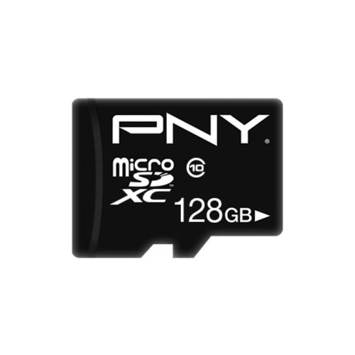 PNY Performance Plus 128GB Class 10 MicroSDXC AD Memory Card and Adapter