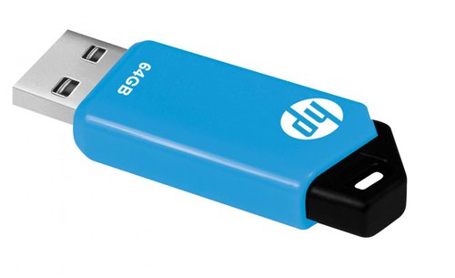 PNY HP V150W 64GB USB 2.0 Capless Flash Drive USB Memory Sticks 8PNHPFD150W64
