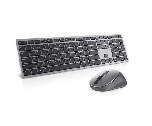 Dell KM7321W Premier Multi Device UK QWERTY Bluetooth 5.0 Wireless Keyboard and Mouse Titan Grey