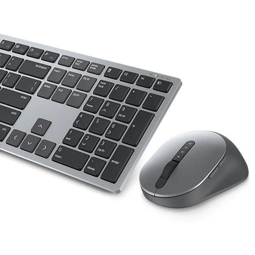 Dell KM7321W Premier Multi Device UK QWERTY Bluetooth 5.0 Wireless Keyboard and Mouse Titan Grey Keyboard & Mouse Set 8DEKM7321WGY