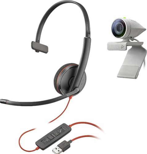 Poly Studio P5 Kit Video Conferencing System Poly Studio P5 Webcam with Poly Blackwire 3210 USB A Headset