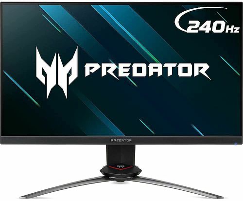 Acer Predator XB273GXbmiiprzx 27 Inch IPS Panel GSYNC Compatible 240Hz Refresh Rate 1ms Response Time HDR400 DisplayPort HDMI USB Hub LED Monitor
