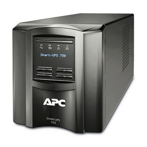 APC SMT750IC Line Interactive Smart UPS 0.75kVA 500 Watts LCD 230V with SmartConnect 6 AC Outlets UPS Power Supplies 8APSMT750IC