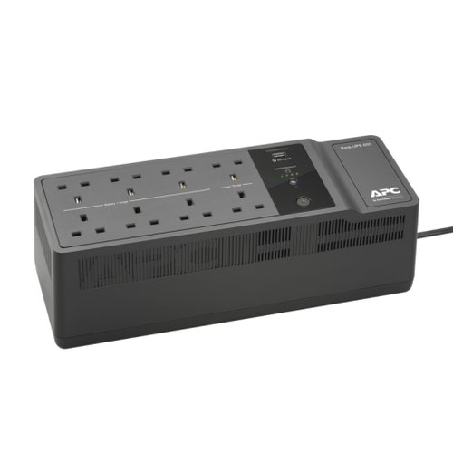 APC Back UPS BE650G2 UPS AC 230 V 400 Watts 650 VA 8 Output Connectors 1x USB Charging Port 8APBE650G2 Buy online at Office 5Star or contact us Tel 01594 810081 for assistance