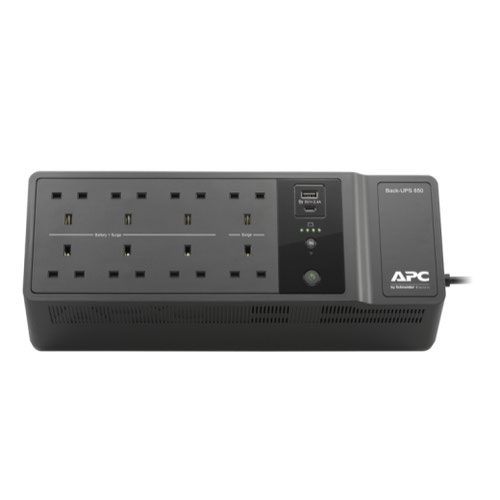 APC Back UPS BE850G2 AC 230 V 520 Watts 850 VA 8 Output Connectors 8APBE850G2 Buy online at Office 5Star or contact us Tel 01594 810081 for assistance