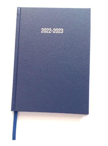 ValueX Academic A5 Week To View Diary 2022/2023 Blue