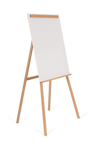 Inspired in the classic artistic painting easel stand, this easel is an intelligent and fun solution for any presentation or meeting.