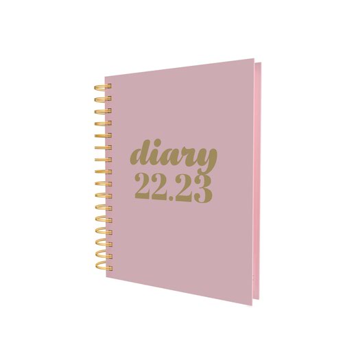 Collins Scandi Mid-Year Diary 2022-2023 A5 Day to Page Pink 818068