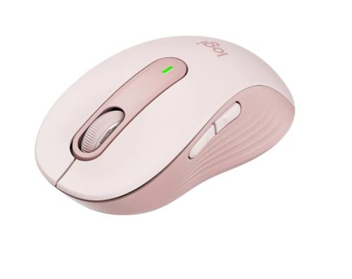 Logitech Signature M650 RF Wireless Bluetooth Optical 5 Buttons 2000 DPI Mouse Rose Pink