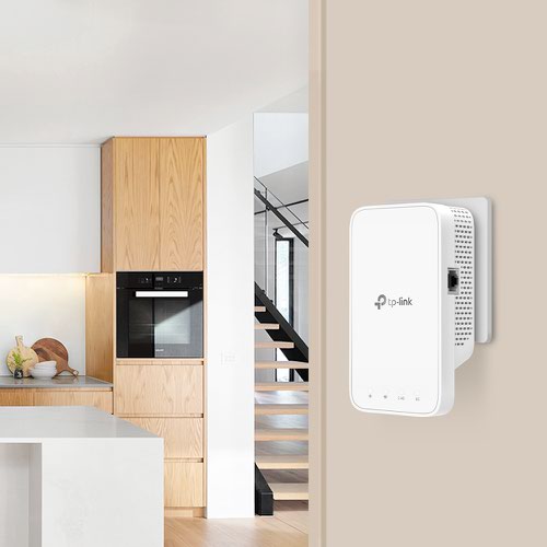 8TPRE330 | The AC1200 Wi-Fi Range Extender connects to your router wirelessly, strengthening and expanding its signal into areas it can’t reach on its own, achieving speeds of 300 Mbps on the 2.4 GHz band and 867 Mbps on the 5 GHz band.More than a traditional Wi-Fi extender - connect with any Wi-Fi router to boost your Wi-Fi range or to a OneMesh™ router to create a mesh network for seamless whole-home coverage.