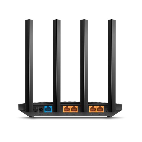 TP Link AC1200 Wireless 4 Port MU MIMO Gigabit Ethernet Router Black 8TPARCHERC6V32 Buy online at Office 5Star or contact us Tel 01594 810081 for assistance