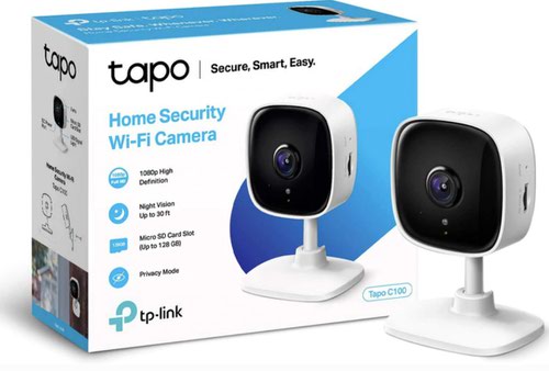 TP Link Tapo WiFi IP 1080p Home Security Cameras 2 Pack with Night Vision Motion Detection Alarms and 2 Way Audio