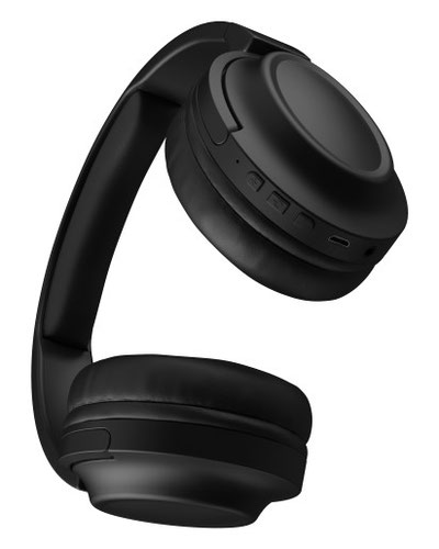 KitSound Edge 50 Wireless Bluetooth 5.0 Over Ear Headphones Black