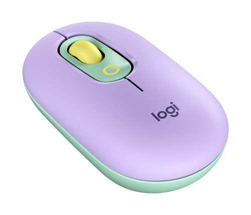 Logitech POP with Emoji Ambidextrous 4000 DPI 4 Buttons Bluetooth Wireless Optical Mouse Daydream Mint
