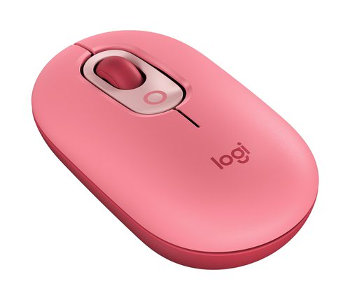 Logitech POP with Emoji Ambidextrous 4000 DPI 4 Buttons Bluetooth Wireless Optical Mouse Heartbreaker Rose  8LO910006548
