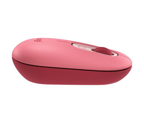 Logitech POP with Emoji Ambidextrous 4000 DPI 4 Buttons Bluetooth Wireless Optical Mouse Heartbreaker Rose