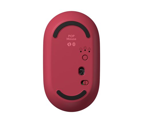 Logitech POP with Emoji Ambidextrous 4000 DPI 4 Buttons Bluetooth Wireless Optical Mouse Heartbreaker Rose Logitech