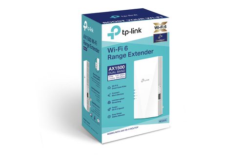 TP Link AX1500 Dual Band Gigabit Ethernet WiFi Range Extender White Home Plug Network 8TPRE500X