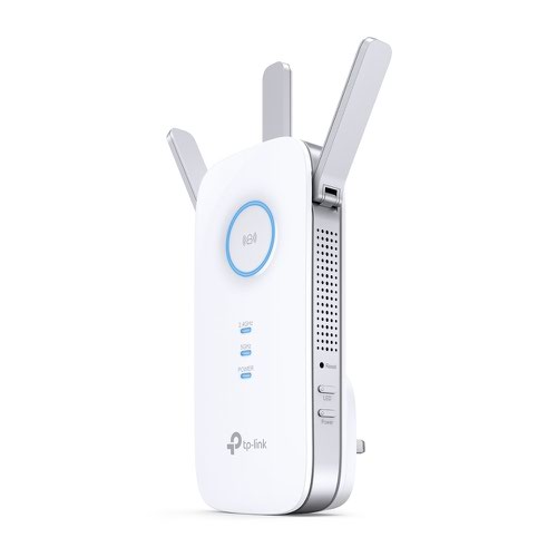 8TPRE550 | Eliminate dead zones with powerful wifi.The AC1900 Wi-Fi Range Extender connects to your router wirelessly, strengthening and expanding its signal into areas it can’t reach on its own, achieving speeds of 600Mbps on the 2.4 GHz band and 1300Mbps on the 5 GHz band.More than a traditional Wi-Fi extender - connect with any Wi-Fi router to boost your Wi-Fi range or to a OneMesh™ router to create a mesh network for seamless whole-home coverage.