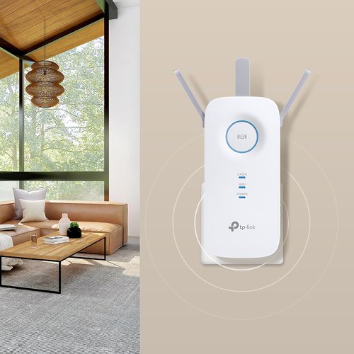 8TPRE550 | Eliminate dead zones with powerful wifi.The AC1900 Wi-Fi Range Extender connects to your router wirelessly, strengthening and expanding its signal into areas it can’t reach on its own, achieving speeds of 600Mbps on the 2.4 GHz band and 1300Mbps on the 5 GHz band.More than a traditional Wi-Fi extender - connect with any Wi-Fi router to boost your Wi-Fi range or to a OneMesh™ router to create a mesh network for seamless whole-home coverage.