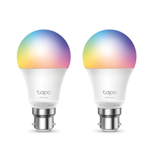 TP Link Smart Multicolour WiFi LED Light Bulb 8.7W White Pack of 2