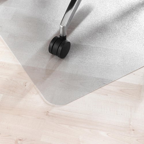 Floortex Floor Protection Mat Ecotex Polymer With Anti Slip Coating 120 x 150cm Hard Floors Very Low Pile Carpets Transparent UFRECO124860AEP