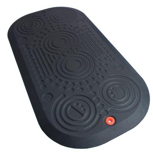 11336FL | Deluxe anti-fatigue mat to provide optimum support and comfort.Ergonomic debossed  surface features provide foot massage and promoted movement for extra fatigue relief.An anti-slip base and contoured, curl-proof edging ensures stability.The soft polyester cover is comfortable and warm underfoot and is complete with an inbuilt anti-microbial ingredient to protect the mat from microbial deterioration.Designed for comfort on larger areas to relieve the strain of prolonged standing.