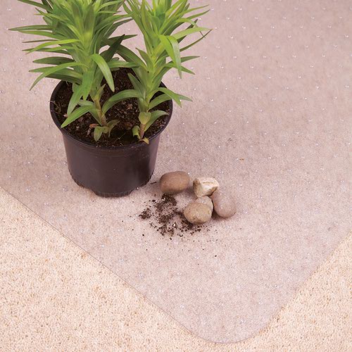 Floortex Floor Protection Mat Ecotex Evolutionmat StdPile Carpets Up To 9mm Pile Height Polymer 50% Recycled 120 x 130cm Transparent UFRECO114851EP  11154FL