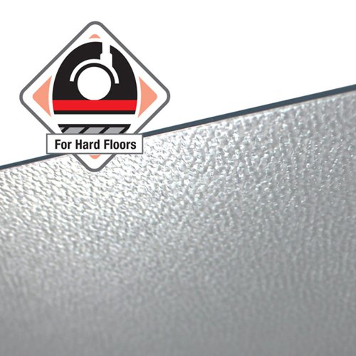 Floortex Floor Protection Mat Cleartex Ultimat Made of Original Floortex Polycarbonate for Hard Floors 119 x 89cm with Lip Transparent UFR128919LR 11105FL