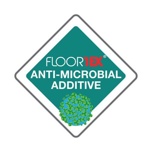 Floortex Floor Protection Mat Cleartex Antimicrobial Phalate Free Vinyl Std Pile Carpets Up To 9mm Pile Height 115x134cm Transparent UFRAB1113426EV 11070FL