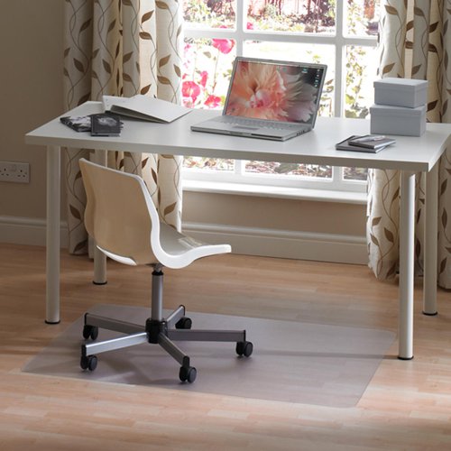 Floortex Chairmat Valuemat Phalate Free PVC for Hard Floors 120 x 150cm Transparent UFR1215017EV 11028FL