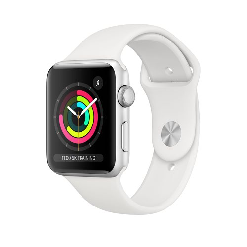 Apple Watch Series 3 GPS 38mm Silver White Sport Band
