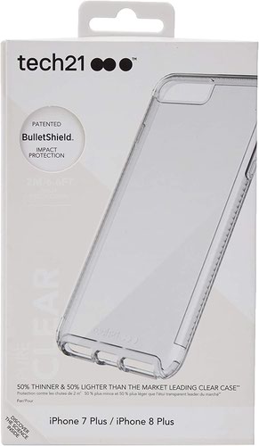 Tech 21 Pure Clear Apple iPhone 7 Plus and 8 Plus Mobile Phone Case  8T215792