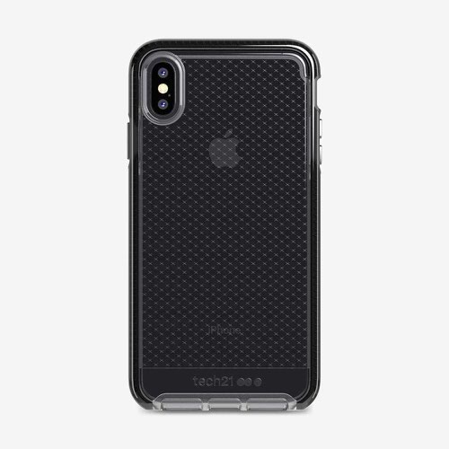 Tech 21 Evo Check Smokey Black Transparent Apple iPhone XS Max Mobile Phone Case