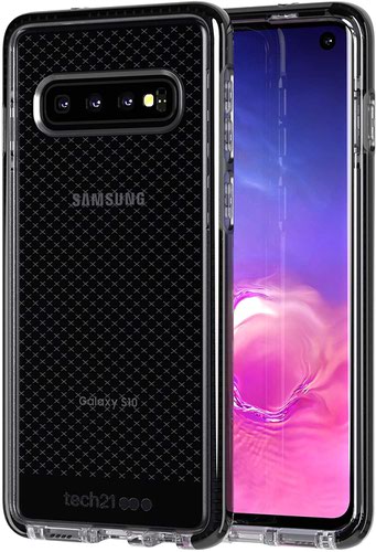 Tech 21 Evo Check Smokey Black Transparent Samsung Galaxy S10 Mobile Phone Case