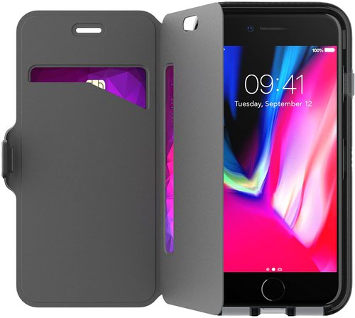Tech 21 Evo Wallet Black Apple iPhone 7 8 and SE 2020 Mobile Phone Case Tech 21
