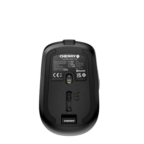 Cherry MW 9100 USB Wireless Mouse Bluetooth 6 Button Scroll Wheel 2400Dpi Black JW-9100-2