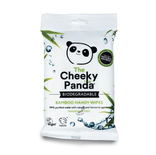 Cheeky Panda Bamboo Handy Wipes 12 Wipes (Pack of 72) HANDWX72