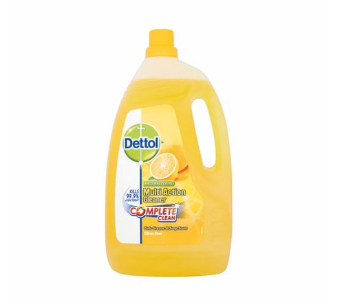 Dettol Antibacterial Multi Action Cleaner Liquid 4 Litres Citrus - 8052618 Reckitt Benckiser Group plc