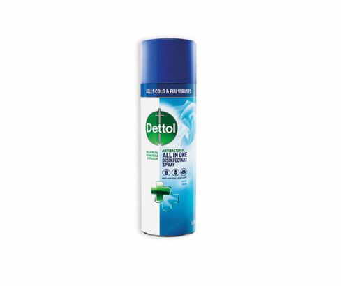 29882RB | Dettol All-in-One Disinfectant Spray can help prevent the spread of harmful bacteria and viruses. This spray kills 99.9% of bacteria & viruses on both hard and soft surfaces, whilst also fragrancing the air with lasting fragrance.