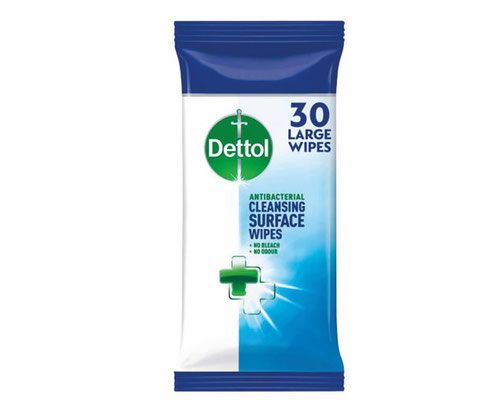 Dettol Antibacterial Cleansing Wipes 30 Wipes (Pack of 10) 3151480