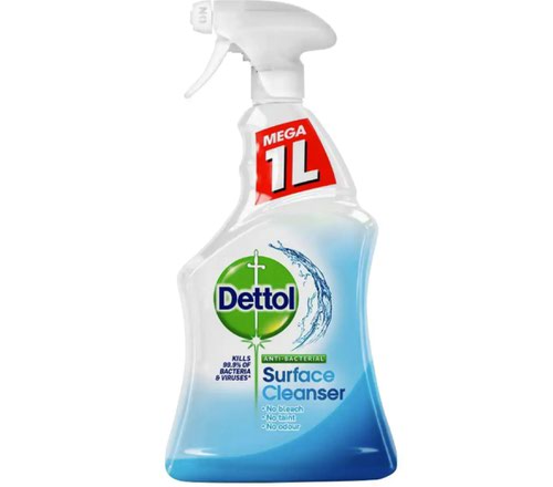 Dettol Surface Cleaner Trigger Spray No Fragrance 1L (Pack of 6) 3165417
