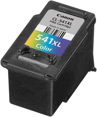CACL541EUR | This colour cartridge contains Cyan, Magenta and Yellow inks and is used for printing colour documents and photos. Combined with Canon photo paper it protects your photos from fading with ChromaLife100 system. The 8ml cartridge allows you to print up to 180 pages of A4 documents at ISO/IEC 24711 standard.