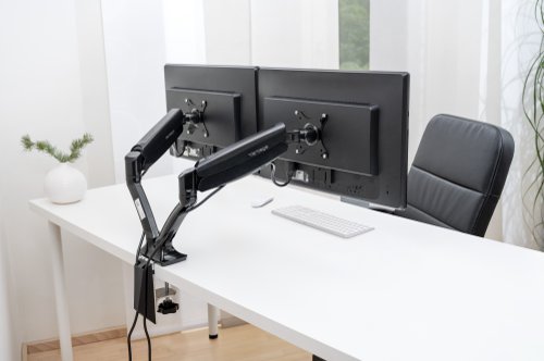 Vantage Office Duo Monitor Arm Black - D0280002 22894PL Buy online at Office 5Star or contact us Tel 01594 810081 for assistance