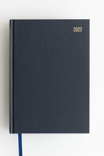 ValueX Diary A5 Day To Page Appointment 2023 Blue OFFICEA51A Blue