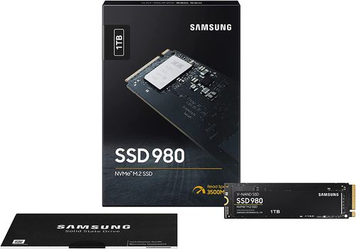 Samsung 980 Evo 1TB PCI Express 3.0 V NAND NVMe Internal Solid State Drive Solid State Drives 8SAMZV8V1T0BW