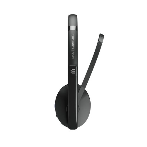 The EPOS Adapt 231 Adapt 200 Series Wireless Monaural On Ear Headset with USB-C dongle, both UC optimised and Microsoft Teams certified. Enjoy flexible connectivity and great audio with this headset. Connect wirelessly via Bluetooth to two of your favourite devices simultaneously and enjoy renowned stereo sound. With thick, soft, on-ear leatherette ear pad, enabling all-day comfort and passive noise damping. The wireless headset fits with your dynamic working style in the hybrid workplace.