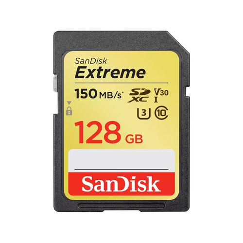 SanDisk Extreme 128GB Class 10 SDXC Memory Card Flash Memory Cards 8SD10367799