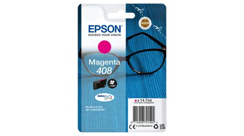 Epson 408 Magenta Standard Capacity Ink Cartridge 14.7ml - C13T09J34010