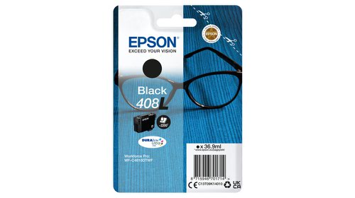 OEM Epson DURABrite Ultra 408L High Capacity Black Ink Cartridge C13T09K14010